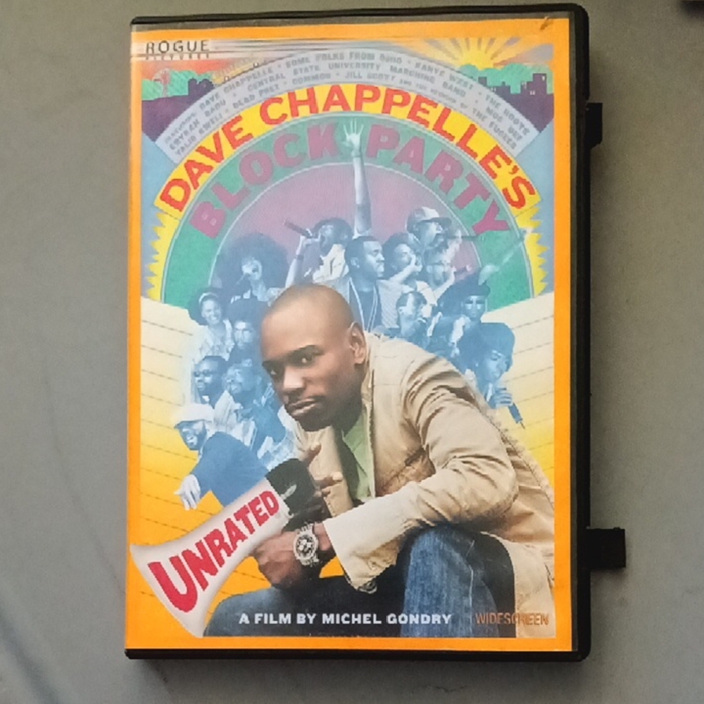 🌀 Free With Purchase/ Rogue Dave Chappelle's Block Party DVD - Colorful Edition